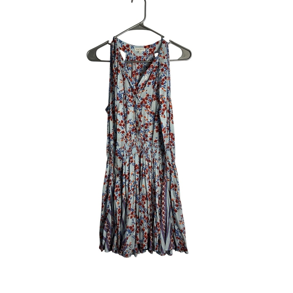 Poupette St Barth Women's XS Sleeveless Lisa Floral Mini Dress Resortwear 5322
